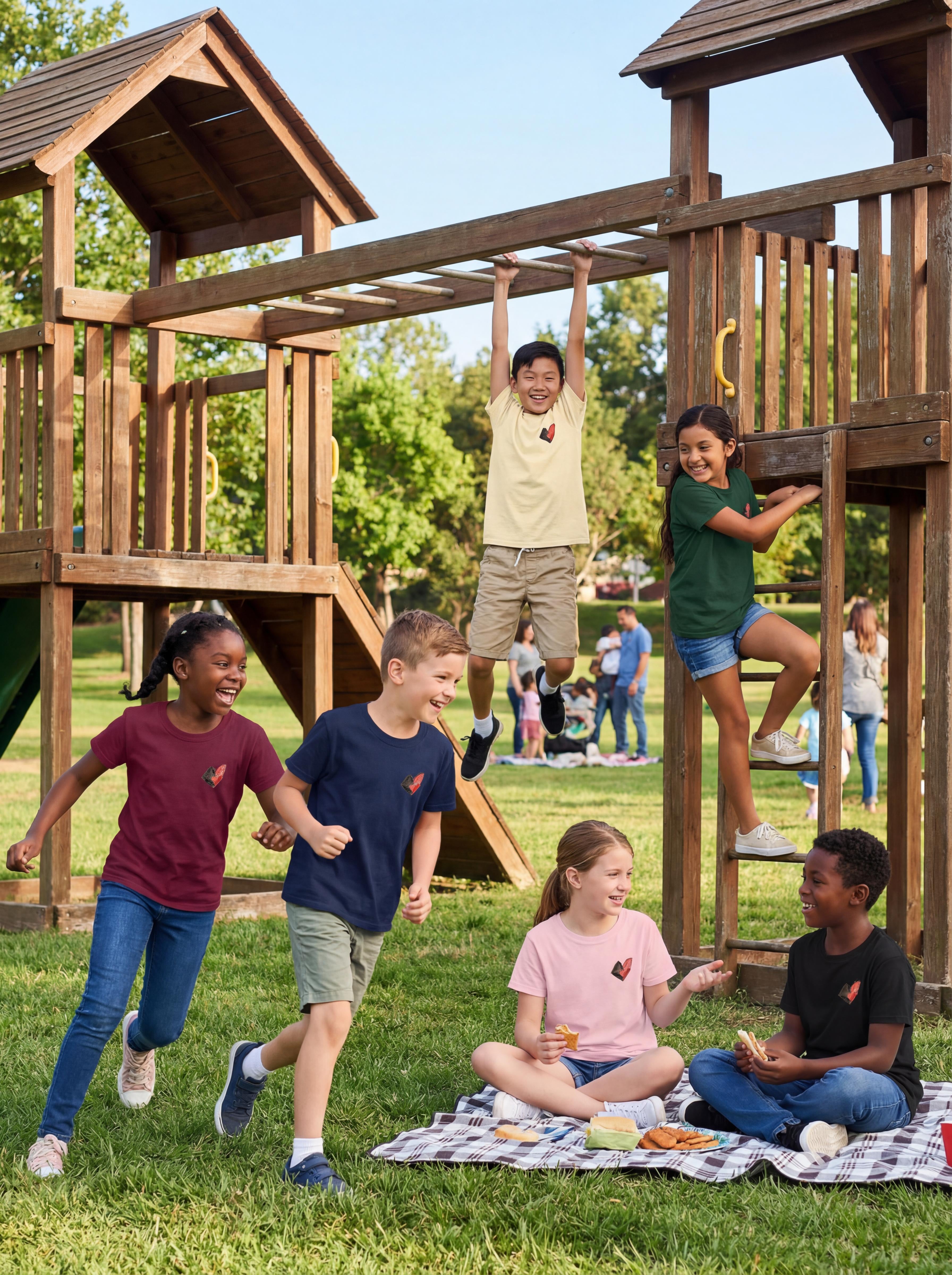 Youth Hand Drawn Heart T-Shirt