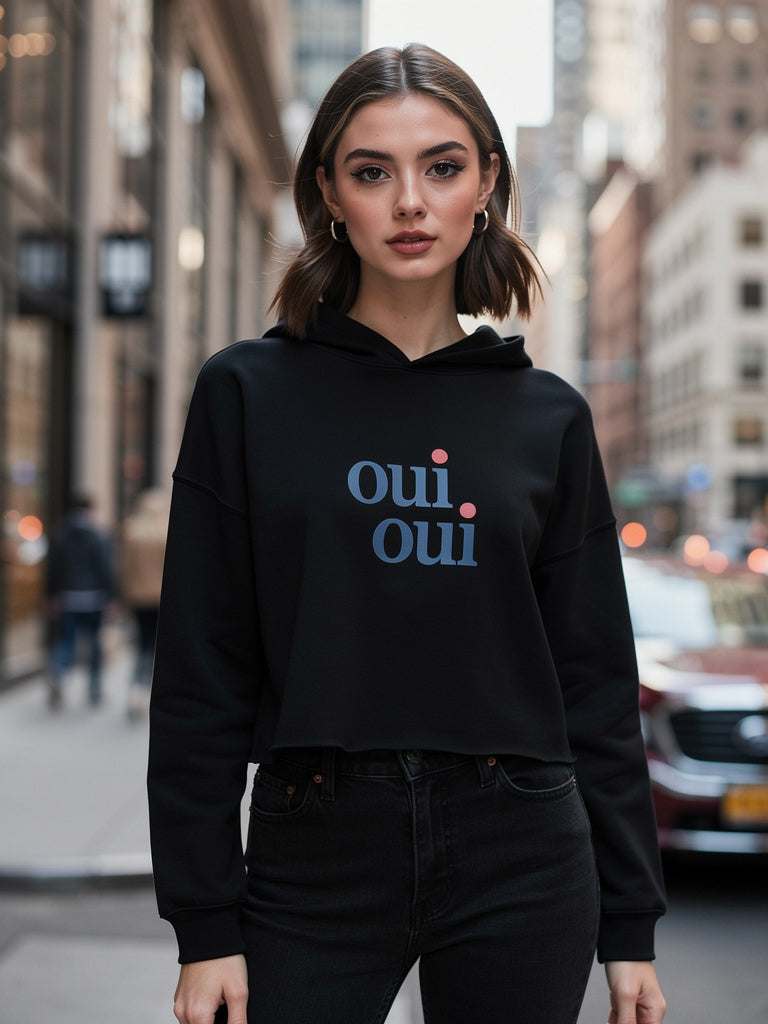 Oui Oui – Crop Hoodie