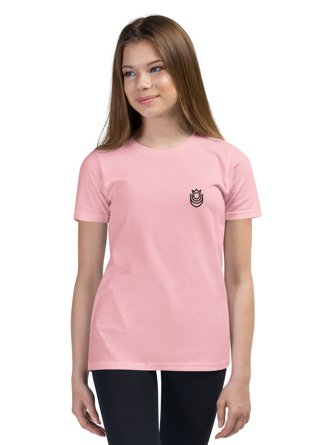 Rooted Logo Embroidered – Youth Short Sleeve T-Shirt