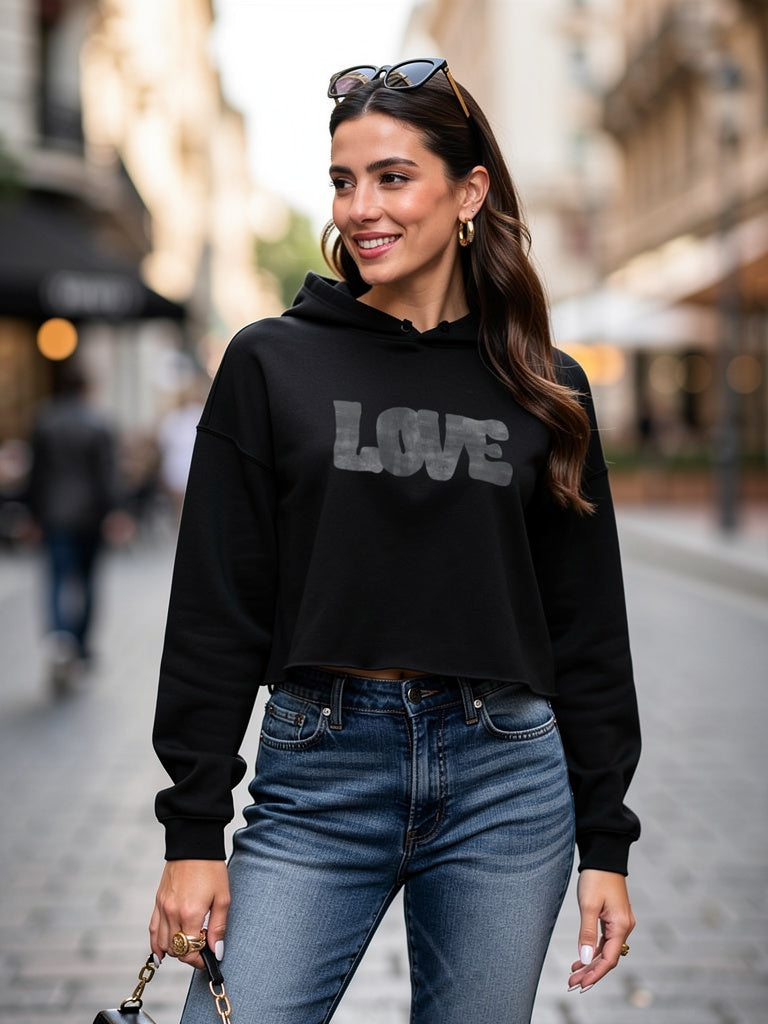 Love - Crop Hoodie